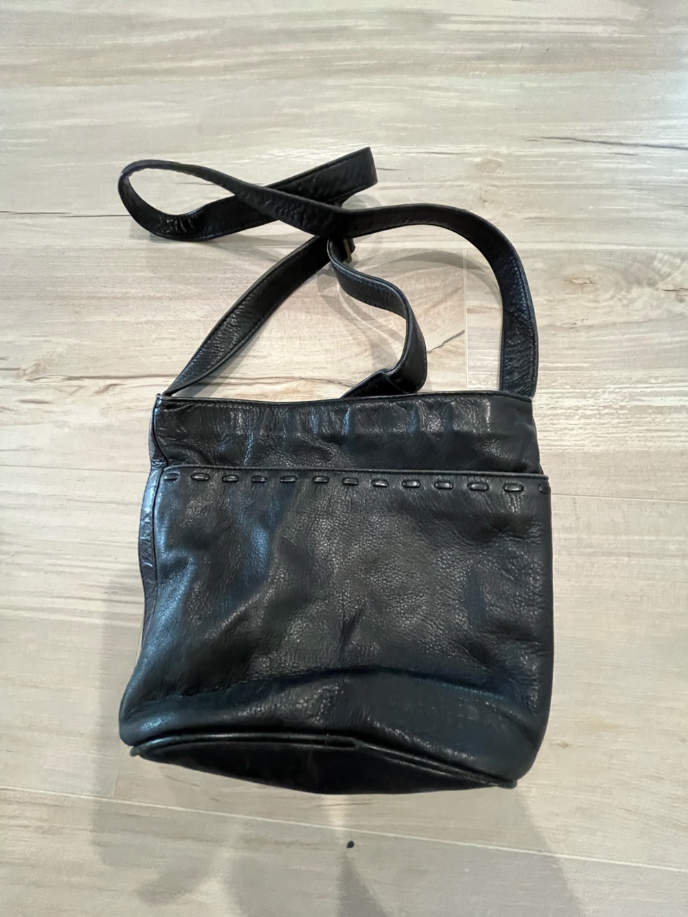 Liz Claiborne Black Leather Crossbody Bag